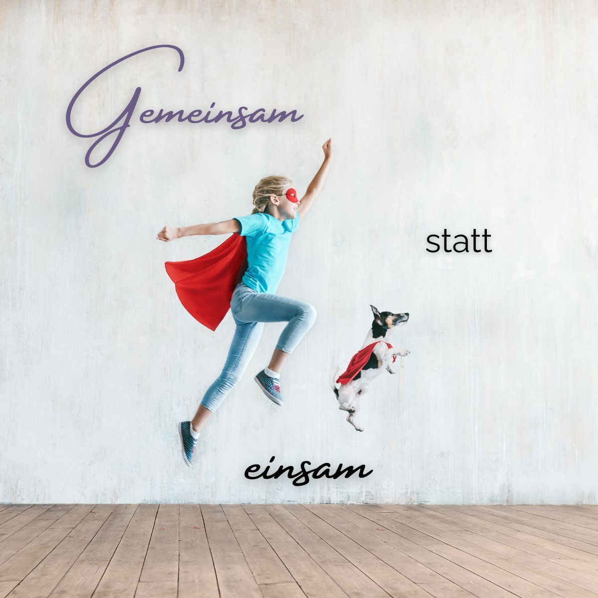 Hundetraining - Geminsam statt einsam (1200 x 1200 px) Hundetraining, bedürfnisorientiert als Team
