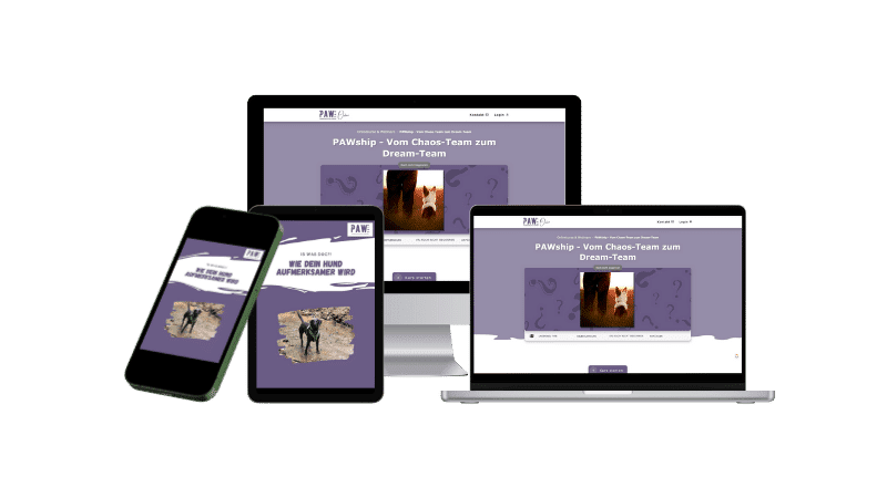 MOCKUP - Vom Chaos-Team zum Dream-Team PAWship Hundetraining - Die wirklich wichtigen Skills für ein harmonisches Leben mit Hund